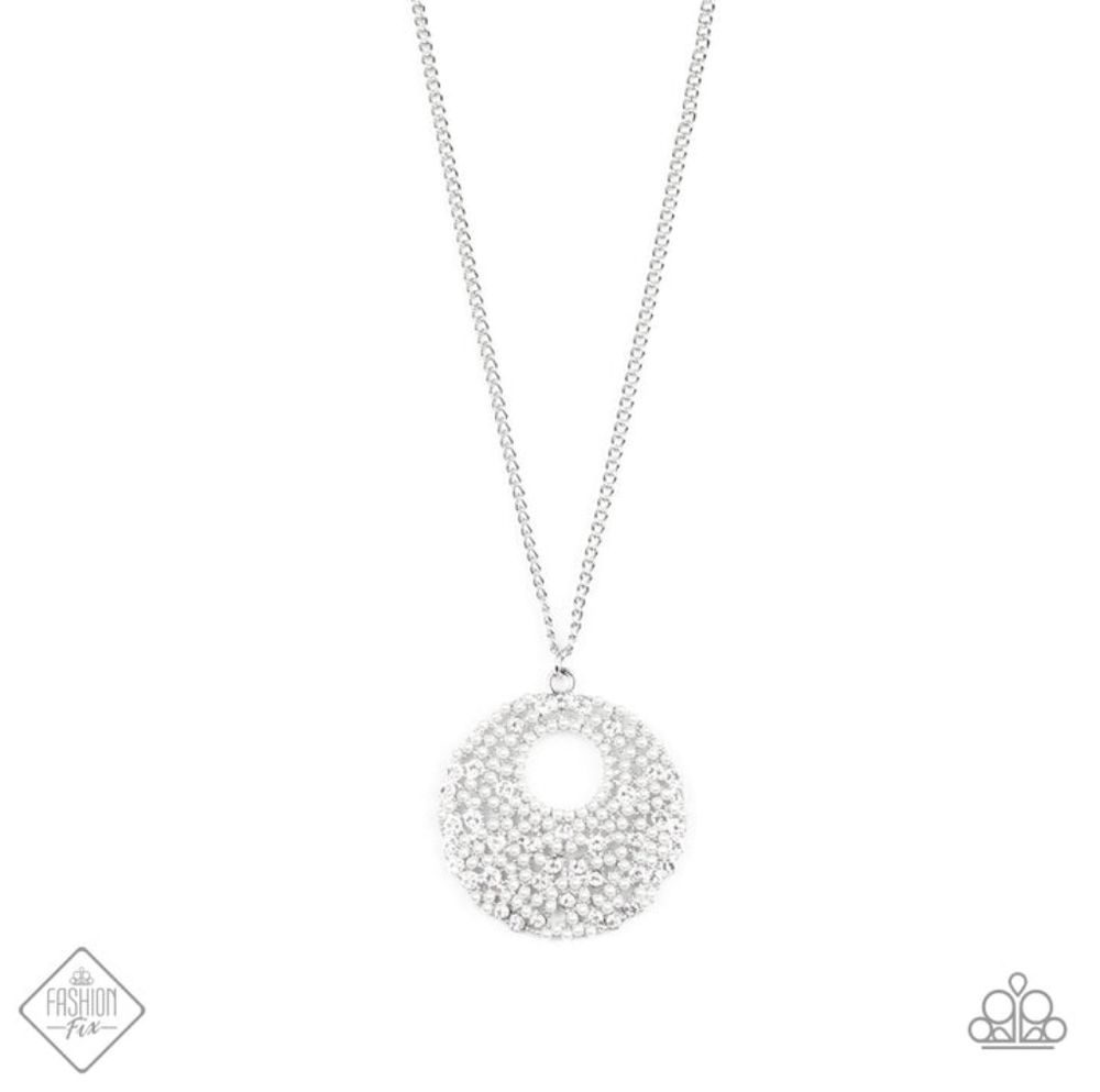 Pearl Panache Brown Necklace and earrings